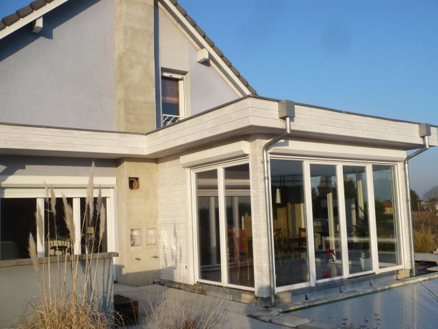 veranda ossature bois alsace