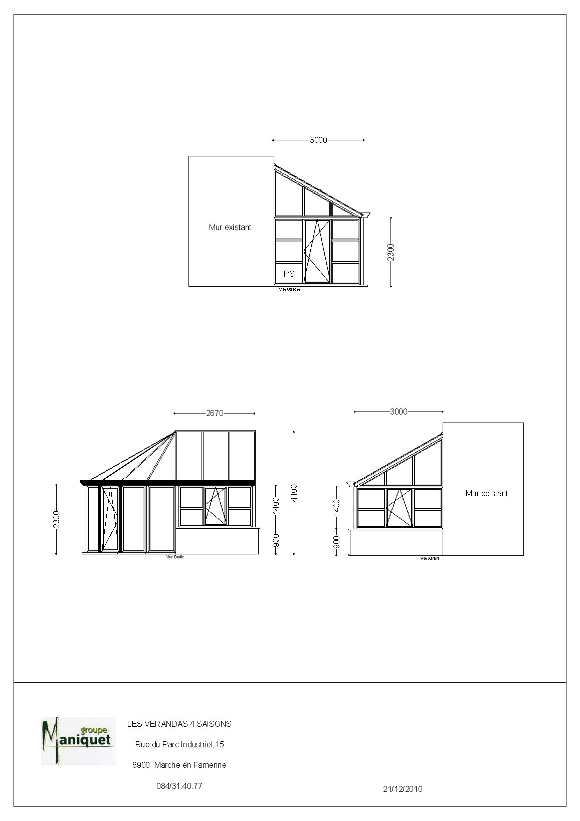 descriptif veranda alu