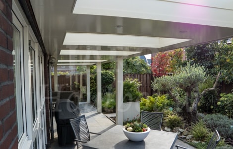 moderne veranda aan huis