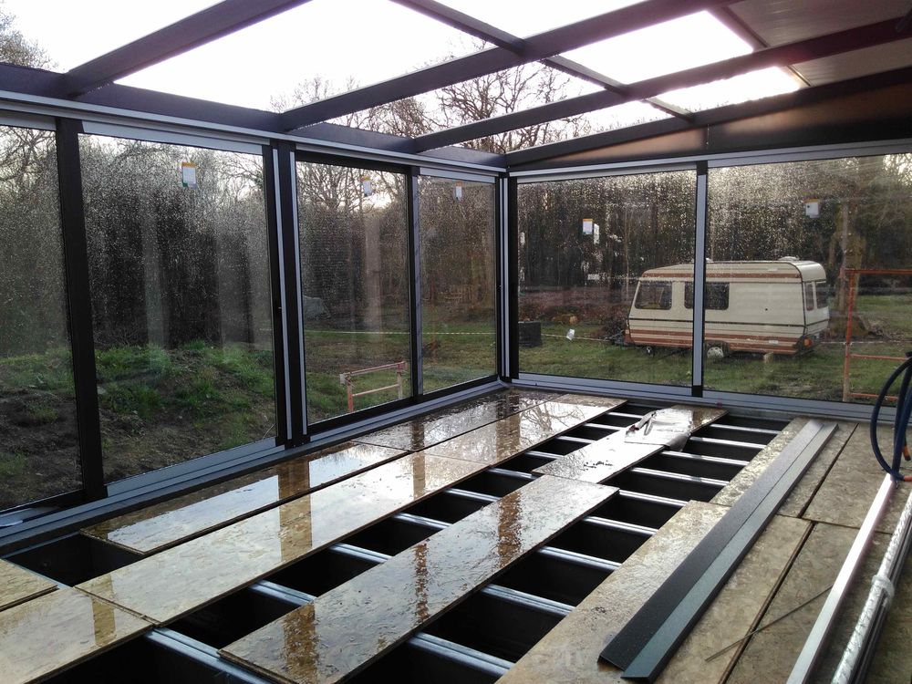 veranda de verre