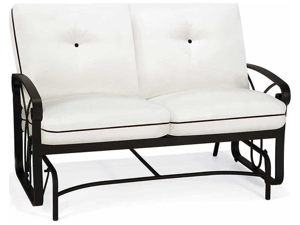veranda metal patio loveseat glider