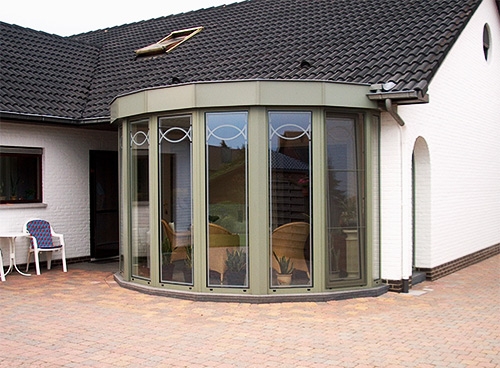 veranda avec un mur plein