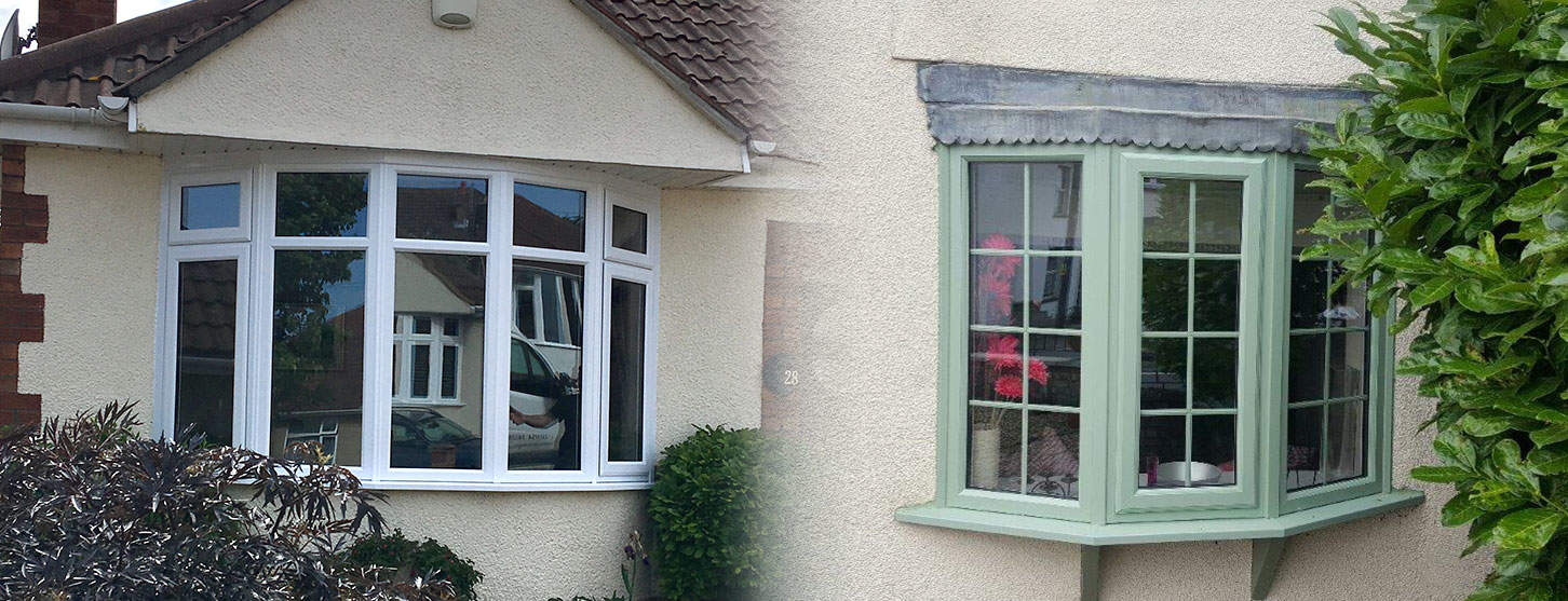 veranda type bow window