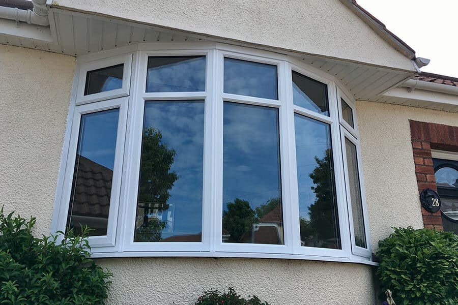 veranda type bow window