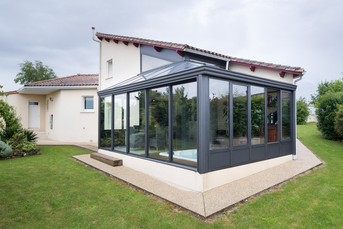 veranda d'angle maison
