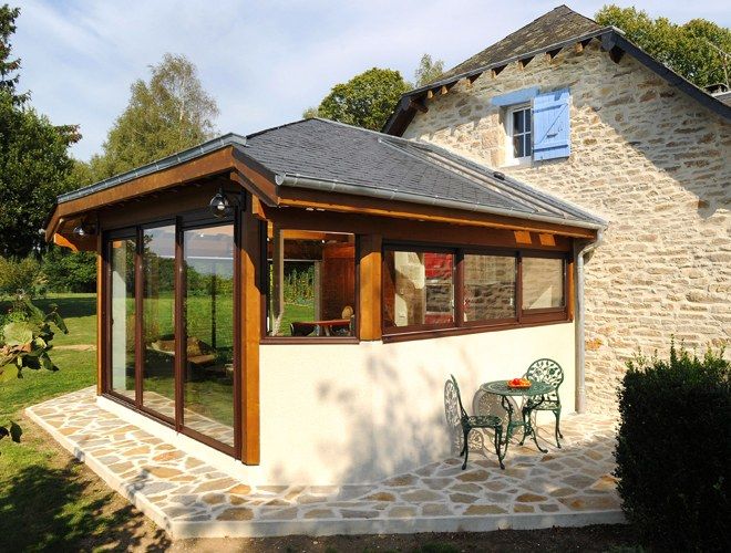 veranda ossature bois finistere