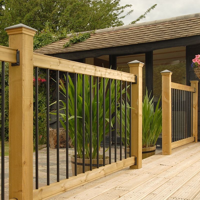 veranda stair rail kit - rectangular balusters