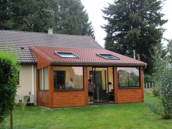 extension veranda ossature bois