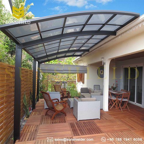 veranda en kit polycarbonate