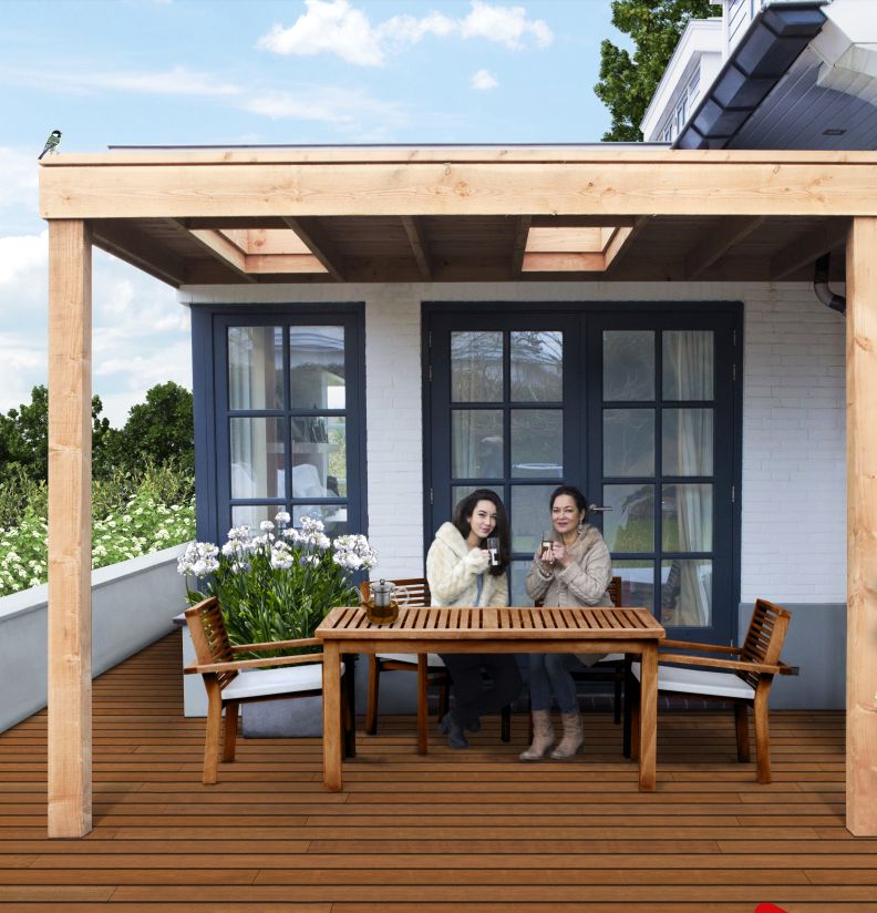 veranda hout