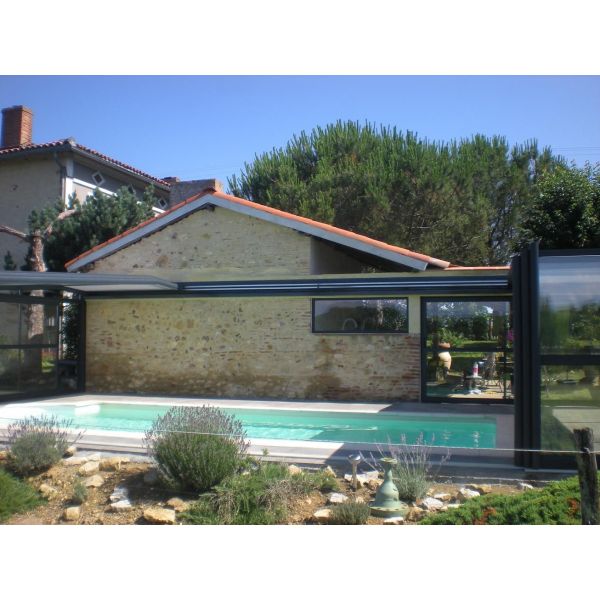 veranda piscine telescopique