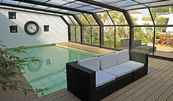 veranda rideau abri de piscine