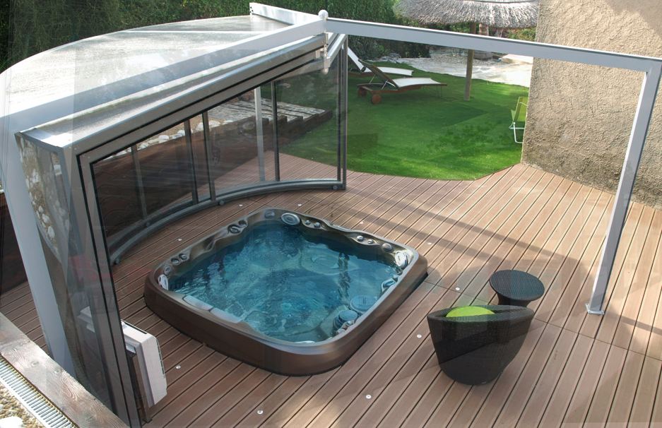 veranda en kit pour piscine