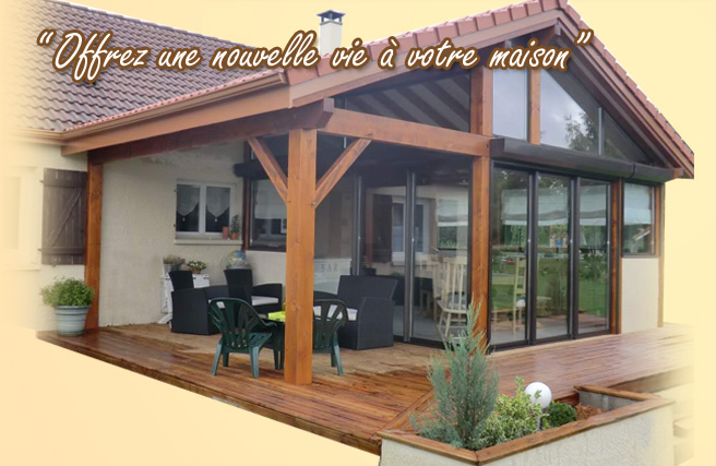 veranda construction bois