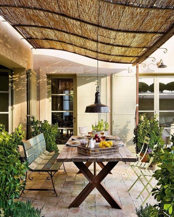 veranda entre maison et garage