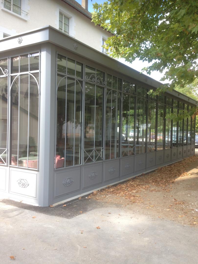 charpente metallique veranda