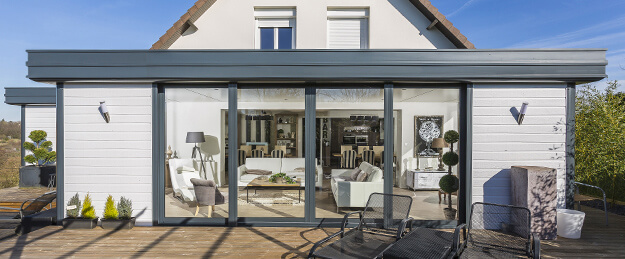 maison en l avec veranda