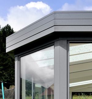 veranda en bois et aluminium