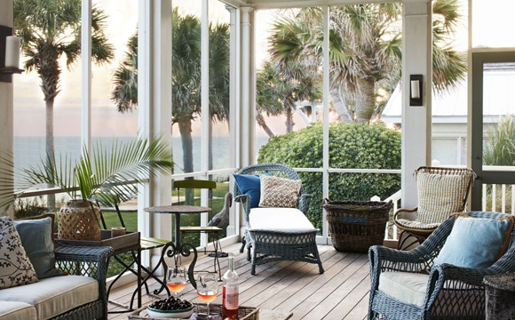 amenagement veranda cosy