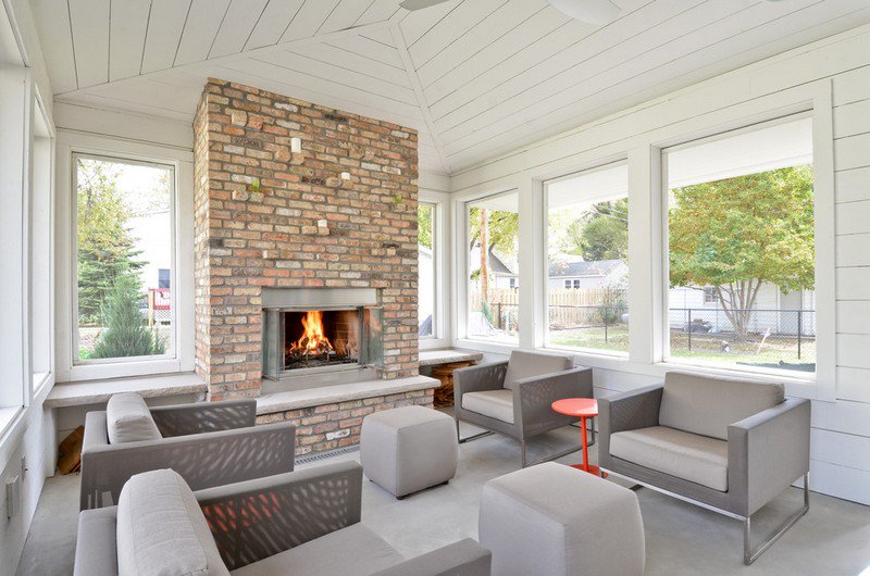 amenagement veranda contemporaine