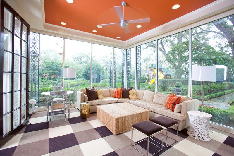 amenagement veranda contemporaine