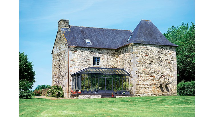 veranda en angle de maison