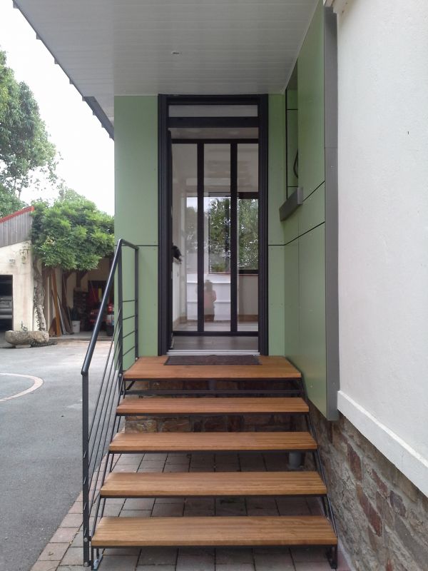 veranda avec escalier interieur