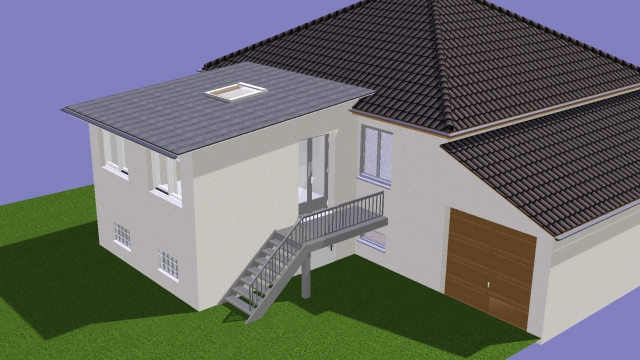 veranda sur vide sanitaire