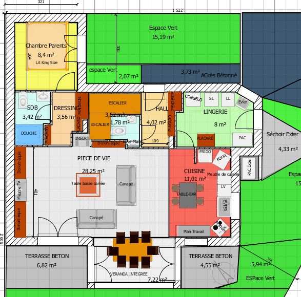 maison veranda plan