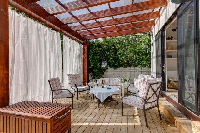 veranda retractable rideau
