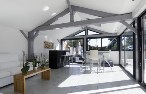 amenagement sol veranda