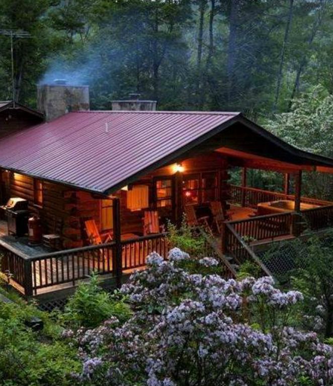 veranda magazine log cabin