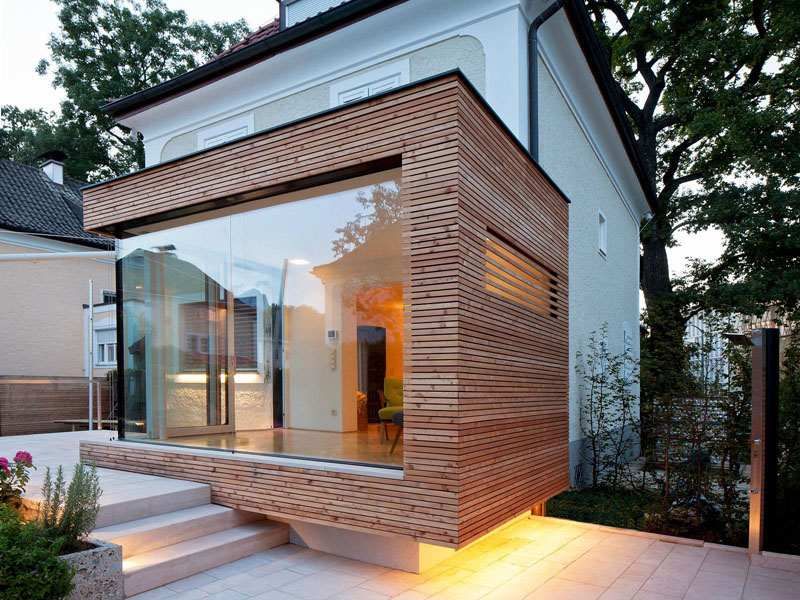 extension veranda contemporaine