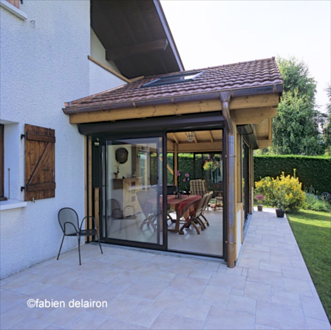 veranda bois rustique