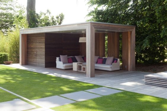 moderne strakke veranda