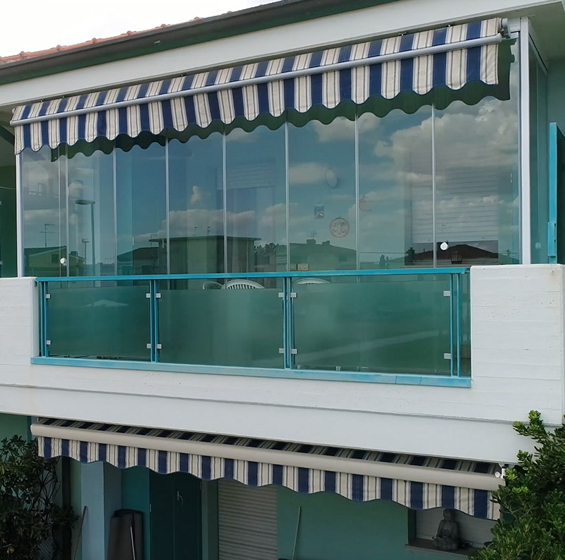 veranda balcone scorrevole