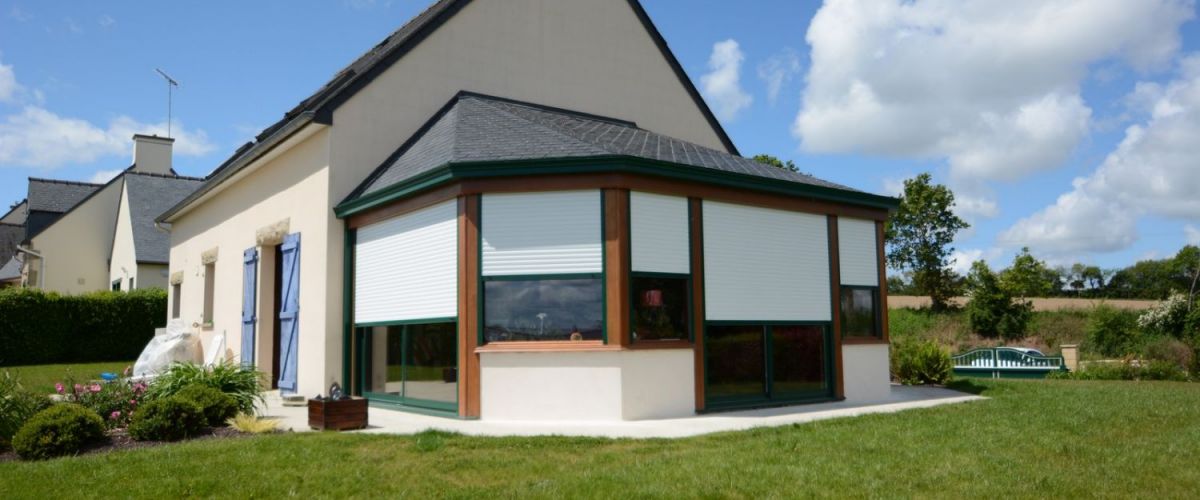 volets veranda bois