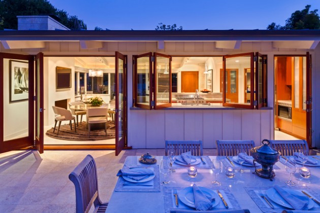 bar dans veranda salle a manger