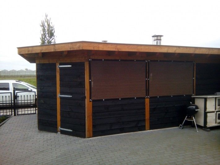 veranda tegen garage