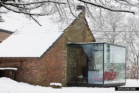 veranda cube verre