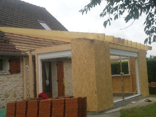 plan de veranda ossature bois