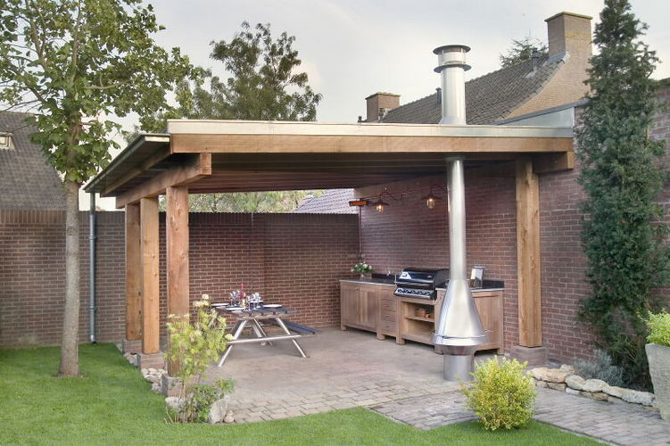 veranda aan garage