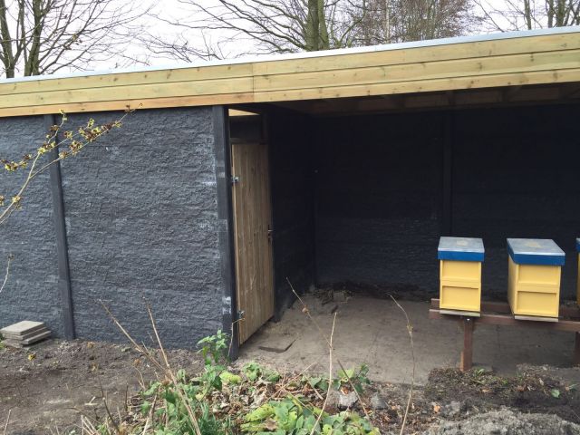 betonnen veranda