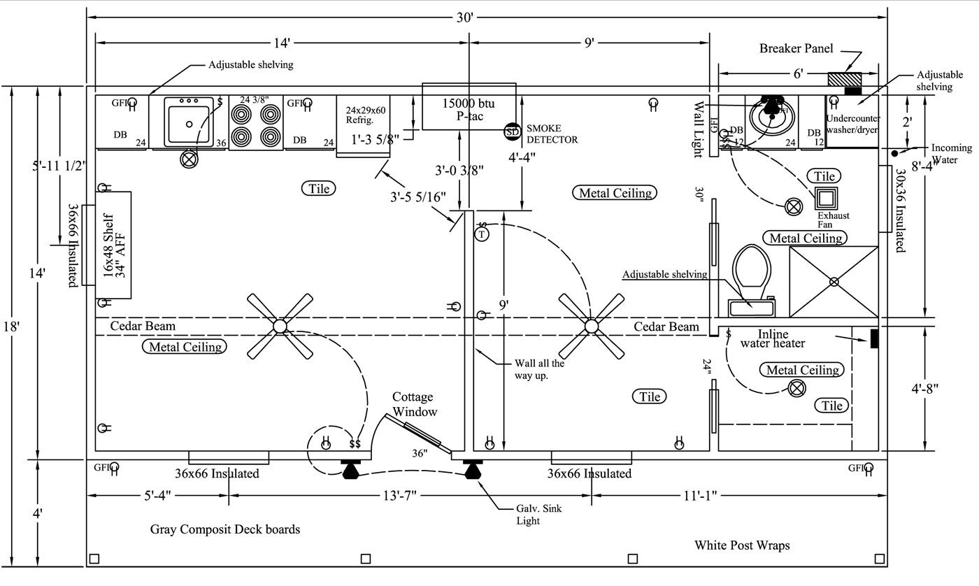 plan veranda metallique