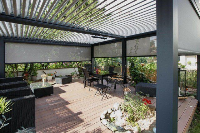 veranda bioclimatique plan
