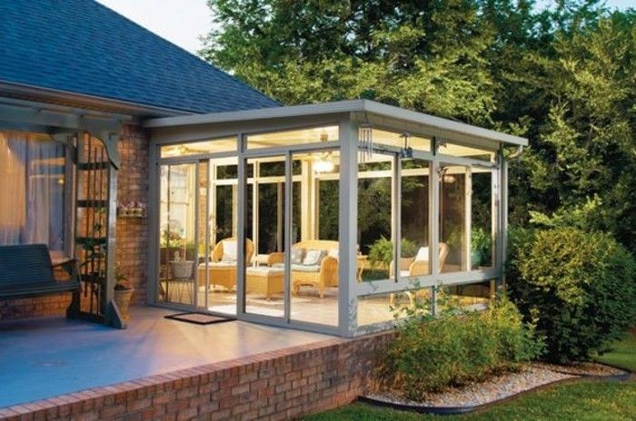 extension veranda toit plat