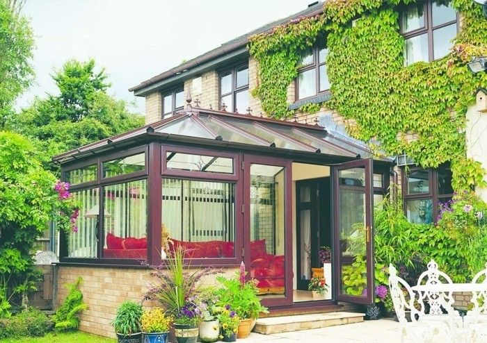 veranda bois rustique