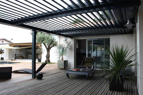 veranda bioclimatique plan