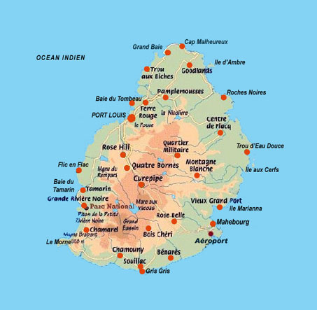 veranda pointe aux biches carte