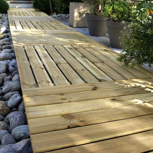 veranda en bois castorama